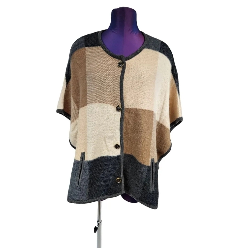 Michael Kors Multicolor Button-Up Women's Poncho Oversize fit upto Large